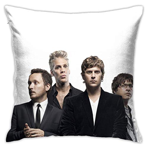 Matchbox Twenty Plush Fabric Double Sided Printing Pillowcase, Stylish Personality pillowcaseOne Size