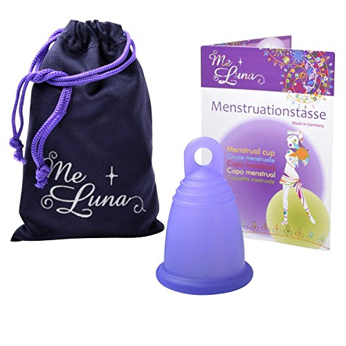 MeLuna Sport Copa Menstrual, Anillo, Violeta Azulado, Talla XL - 1 Unidad