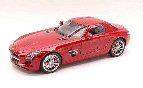 Mercedes SLS AMG (C197), rojo, Modelo de Auto, modello completo, Welly 1:24