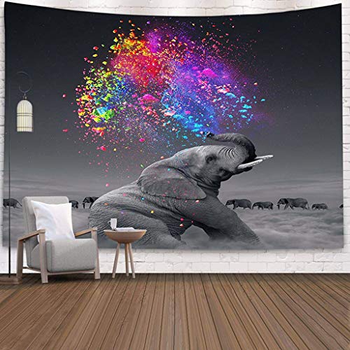 MIASDUANFA tapizBohemian Mandala Elephant Tapestry Wall Hanging Sandy Beach Picnic Throw Rug Blanket Camping Tent Travel Sleeping Pad