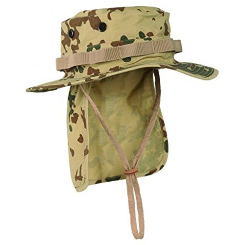 Mil-Tec Boonie Sombrero británico con protección Cuello Ripstop (Tropentarn/L)