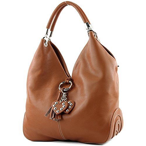 modamoda de - italiana bolso comprador bolso de cuero 330, Color:coñac