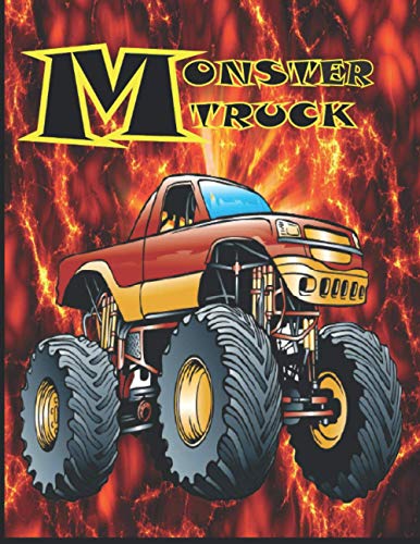 Monster Truck: Coloring Book for Kids Ages 4-8