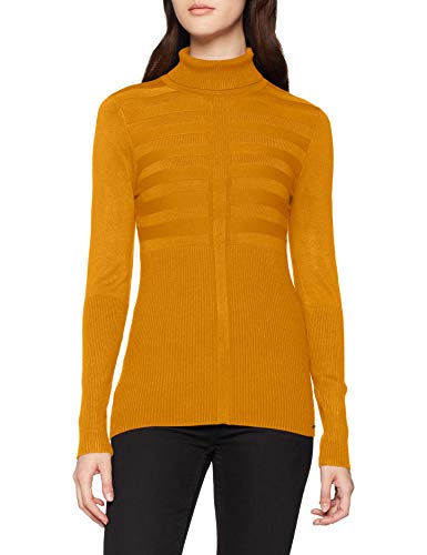 Morgan Pull Fin Col roulé MENTOS Pullover Sweater, Naranja (Fauve Fauve), Medium Women's