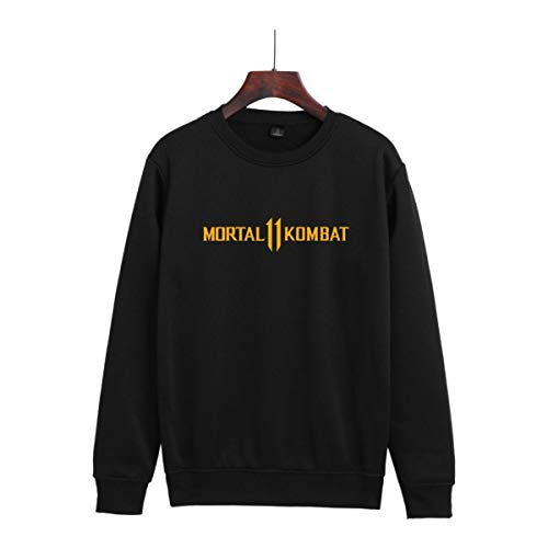 Mortal Kombat 11 Peripheral Blood Fighting Game Round Neck Sweater,Black D,S