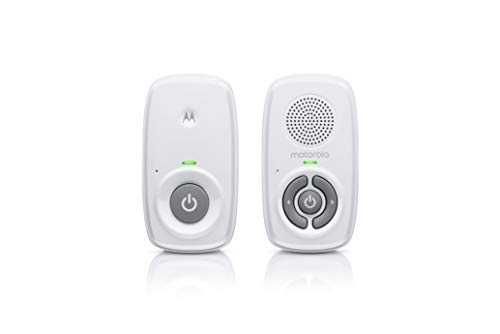 Motorola Baby MBP21, Vigilabebés de audio DECT con 300 metros de alcance y micrófono de adecuada sensibilidad, Blanco