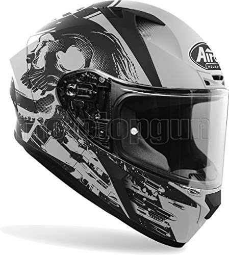 MOTOTOPGUN Airoh VAA35 Casco de moto integral gris mate Valor Akuna talla S