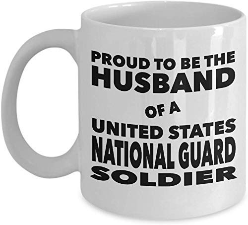 N\A Orgulloso de ser el Esposo de un Soldado de la Guardia Nacional de los Estados Unidos Taza o Tazas de cerámica para café y té