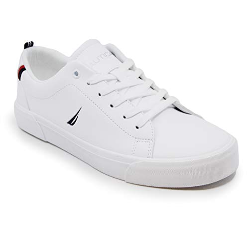 Nautica Tenis de moda para niños con parte superior baja con cordones - Graves, blanco (Tumbas blancas), 31 EU