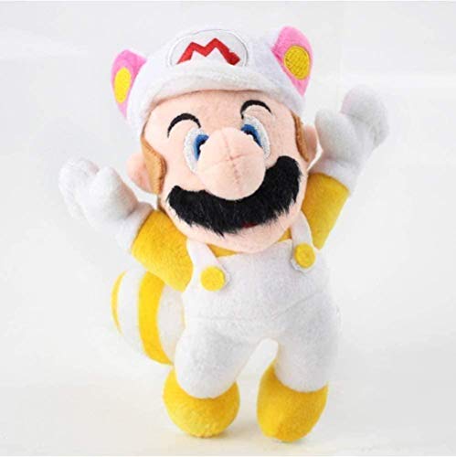 NC56 Super Mario 3D Land Peluches Mario Luigi Cosplay Mapache Gato Zorro Animales Muñecos de Peluche Suaves Regalos de cumpleaños para niños 20Cm Juguete de Peluche Decoración Regalos de cumpleaños