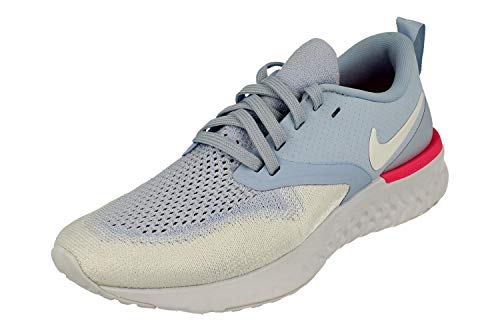 Nike W Odyssey React 2 Flyknit, Zapatillas de Atletismo Mujer, Multicolor (Hydrogen Blue/White/Hyper Pink/Black 000), 39 EU