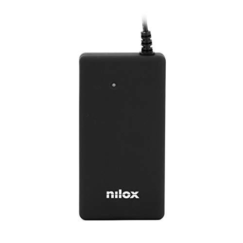 Nilox Cargador Universal automático 70W Slim y 14 Puntas. Portatil, Color Negro