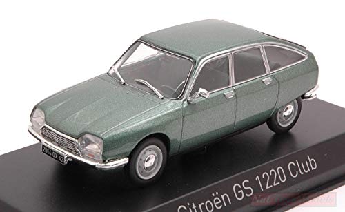 Norev NV158219 Citroen GS 1200 Club 1973 Silver Green 1:43 MODELLINO Die Cast Compatible con