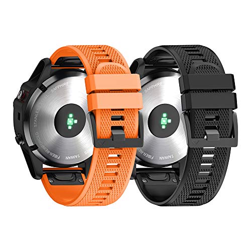 NotoCity Correa Garmin Fenix 5, Silicona Reemplazo Correa para Garmin Fenix 6/Fenix 6 Pro/Fenix 5/Fenix 5 Plus/Forerunner 935/945,Easy-Fit,no Adapta a Fenix 5X, 5s