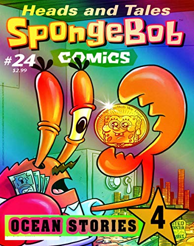 Ocean Stories: Collection 4 Funny Comics SquarePants Books Of SpongeBob Adventure Cartoon Stories For Kid Children (English Edition)