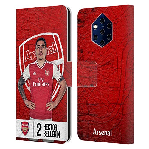 Official Arsenal FC Hector Bellerin 2019/20 First Team Group 1 Leather Book Wallet Case Cover Compatible For Nokia 9 PureView