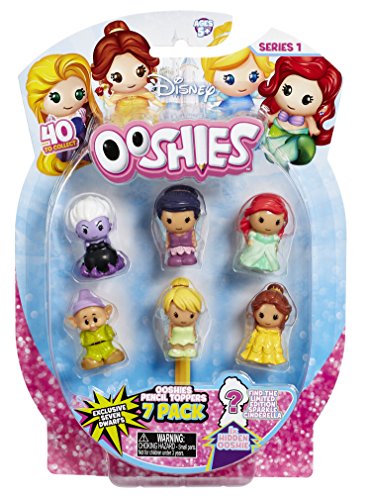 Ooshies Paquete de 7 Tapas para lápiz Disney