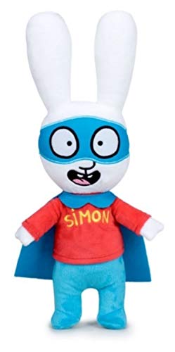 PBP Simon - Peluche Conejo Simon Calidad Super Soft (29CM, Super HEROE)