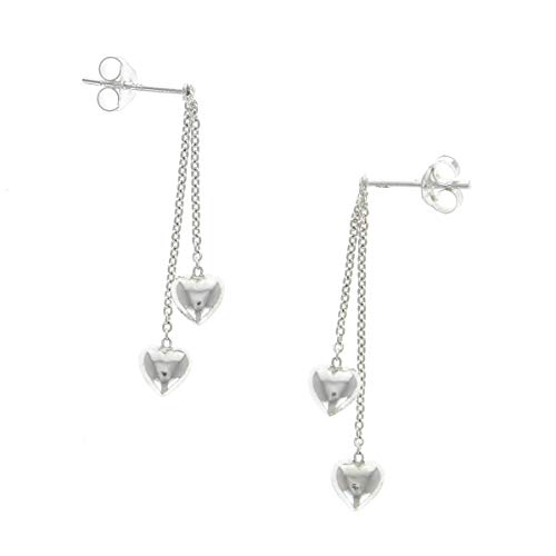 Pendientes de plata 925 pequeños campanas colección Gracioza, plata de ley, peso: 1,3 gramos, longitud 32 mm