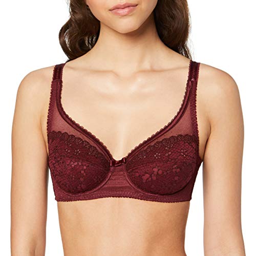 Playtex Soutien-Gorge Avec Armatures Cœur Croise Classique Sujetador con Aros, Morado (Bordeaux Foncé 0au), 100B para Mujer