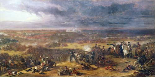 Póster 40 x 20 cm: Battle of Waterloo de Sir William Allan/Bridgeman Images - impresión artística, Nuevo póster artístico