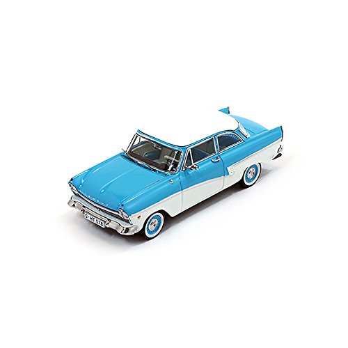 PremiumX 1957 Ford Taunus 17M PRD388, Azul / Blanco, 1:43 Die Cast