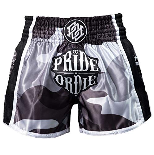 Pride or Die Pantalones cortos Muay Thai Reckless Urban Camo para hombre, Hombre, MTPoD009, multicolor, medium