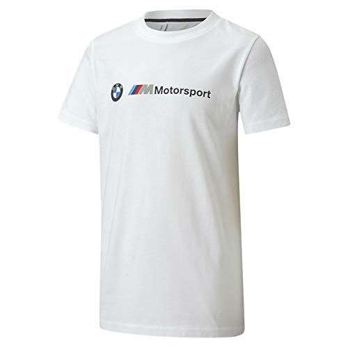 PUMA BMW MMS Kids Logo tee Camiseta, Unisex niños, Negro, 9-10Y