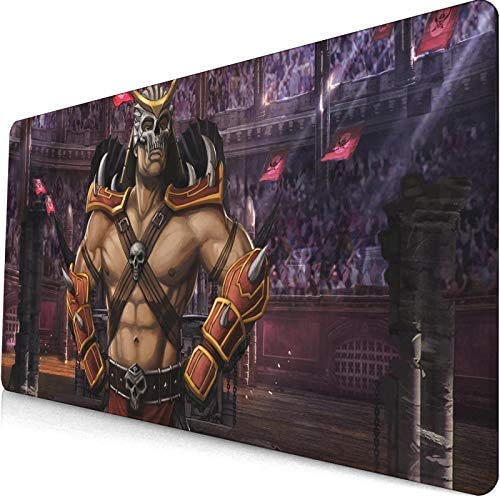 QIANBAI Cool Game Mouse Pad Advanced Natural Rubber Washed Big Lock Hot Popular Pad Anime Office Special Computer Keyboard Mouse Large Mortal Kombat-2