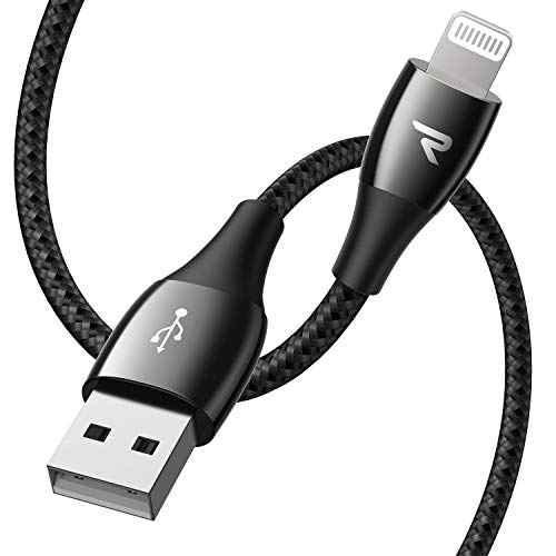 RAMPOW Cable iPhone Cable Lightning Cargador iPhone [Apple MFi Certificado] con Nuevo Conector C89 Compatible con iPhone 11 11 Pro XS MAX XR X 8 7 6S 6 5 5S 5C SE iPad iPod y más - 2M, Gris Oscuro