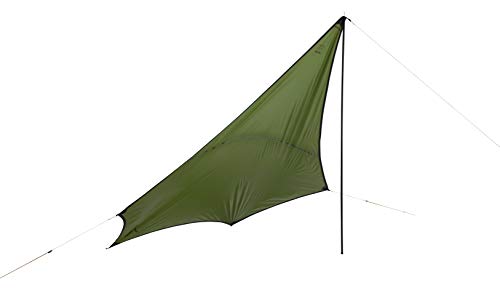 Refugio del Grand Canyon ZUNI RAY - Lona/vela solar Tentwing - Forma de ala, UV50+, Impermeable - Capulet Olive (Verde)