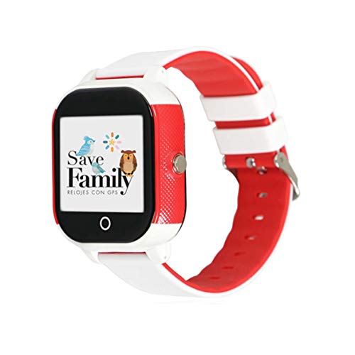 Reloj con GPS para niños Save Family Modelo Junior Acuático IP67. Smartwatch Juvenil. Botón SOS, Anti-Bullying, Chat Privado, Modo Colegio, Llamadas y Mensajes. App Propia. Incluye Cargador (Blanco)