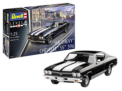 Revell-1968 Chevy Chevelle SS 396, Escala 1:25 Kit de Modelos de plástico, Multicolor, 1/25 (Revell 07662 7662)