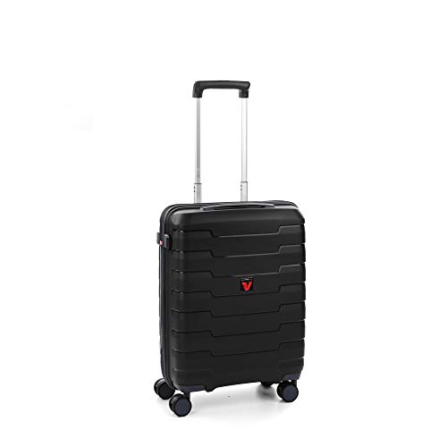 Roncato Skyline Maleta Cabina avión Negro, Medida: 55 x 40 x 20 cm, Capacidad: 41 l, Pesas: 2.6 kg, Maleta Cabina avión ryanair