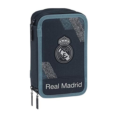 Safta Estuche Real Madrid, Juventud Unisex, Azul, 21 cm