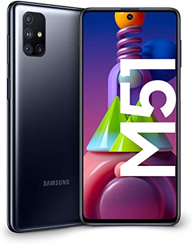 Samsung Galaxy M51 Smartphone de 6.7" FHD+ | Móvil Libre | Super Batería de 7000 mAh y Carga rápida | 6GB de RAM y 128GB de ROM - Color Negro [Versión española] [Exclusivo Amazon]