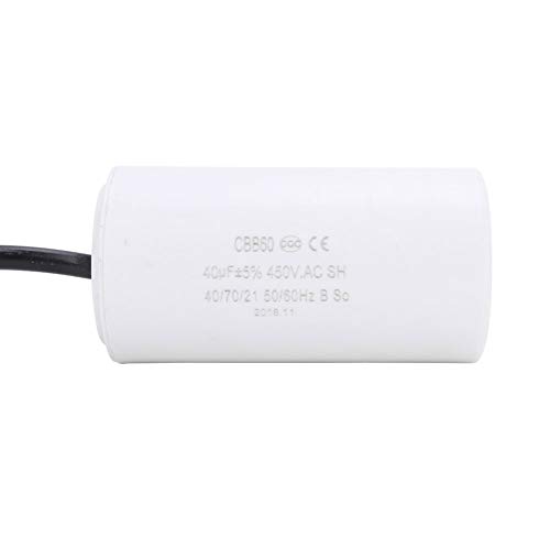 SANON Condensador de Funcionamiento del Motor Ecológico Cbb60 450V 40Uf Esr 0. 2 para Electrodomésticos