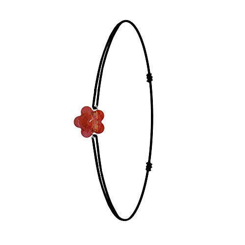 SC Crystal – Pulsera para mujer, color negro, pulsera de metal rodiado, ajustable, idea regalo para mujer – Haz clic en visitar la tienda para ver nuestras joyas.