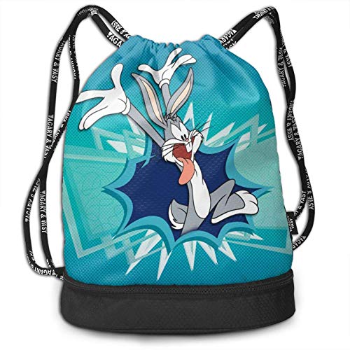 shenguang Bu-gs Bu-nny Cartoon Bundle Kordelzug Rucksack für Fitnessstudio Sport String Bag School Yoga Kinder Reiserucksäcke für Herren und Damen