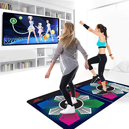 SmallYin-Tapete de Baile Doble Antideslizante, Modo de AnimacióN 3D, Tapete de Consola de Juegos Somatosensorial de Alta DefinicióN, Tapete de Yoga, Regalo Educativo Familiar para Padres e Hijos