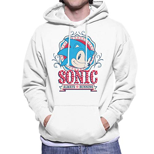 Sonic The Hedgehog Carnival Poster Always Running Men's Hooded Sweatshirt