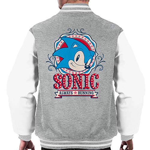 Sonic The Hedgehog Carnival Poster Always Running Men's Varsity Jacket