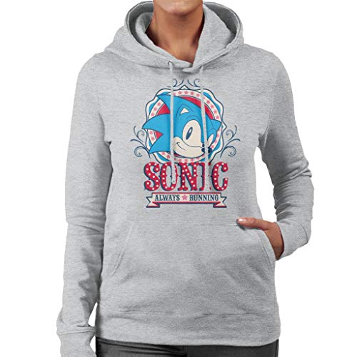 Sonic The Hedgehog Carnival Poster Always Running Women's Hooded Sweatshirt