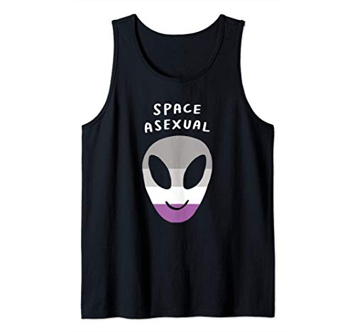 Space Asexual Alien LGBTQIA Aesthetic Ace Pride Flag Space Camiseta sin Mangas