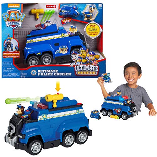 Spin Master Paw Patrol Ultimate Police Rescue Cruiser vehículo de Juguete - Vehículos de Juguete (Azul, Camión, Interior, 3 año(s), Niño, China)