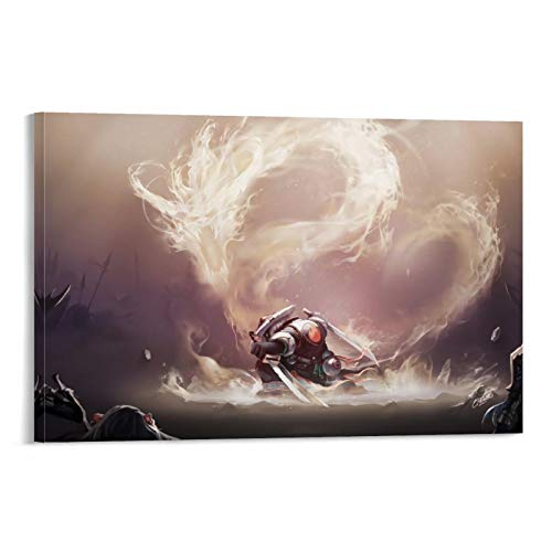 SSKJTC Decoración de oficina World of Warcraft Juego Panda Man con un cuchillo Prepare Battle Office Art Wall Decor 50 x 75 cm