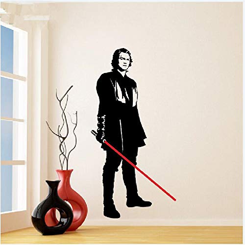 Sticker Adesivo Adesivo In Vinile Star Wars Anakin Skywalker Con Spada Laser Fustella Young Darth Vader Art Mura Rimovibile