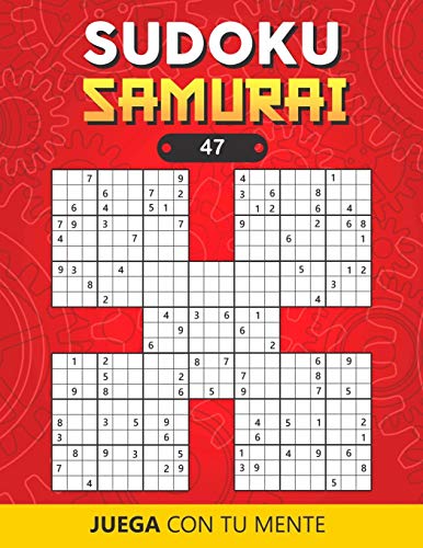 SUDOKU SAMURAI 47: Collection de 100 Sudokus Samouraï pour Adultes | Facile et Difficile | Idéal pour augmenter la mémoire et la logique | 1 Grille par page | Avec solutions (Sudoku Samouraï)