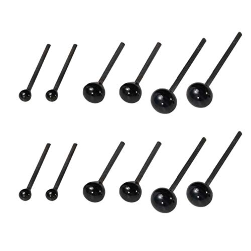 SUPVOX Ojos de cristal de seguridad para muñecos de peluche de animales para hacer juguetes (tamaño 2 mm + 3 mm + 4 mm, 50 pares para cada tamaño)