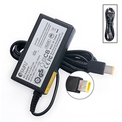 TAIFU 20V 3.25A 65W Cargador Portátil Adaptador CA para Lenovo Yoga 11 11S 13 ThinkPad E431 E540 S431 G50-30 G50-70 G70-70 Z40-70 Z50-70 B50-70 Ideapad V310 V330 ADLX65NDC3A Fuente de Alimentación 20V